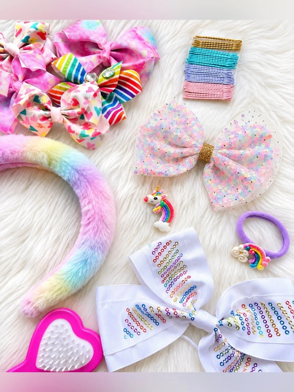 RAINBOW HAIR SET